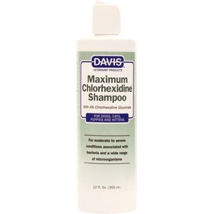 Davis Maximum Chlorhexidine Dog & Cat Shampoo, 12-fl oz bottle