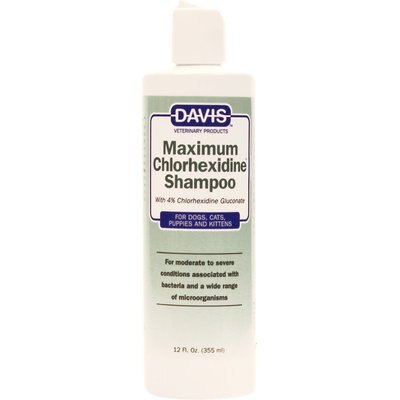 Davis Davis Maximum Chlorhexidine Dog & Cat Shampoo, 12-fl oz bottle