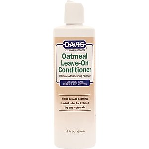 Davis Oatmeal Leave-On Dog & Cat Conditioner, 12-fl oz bottle