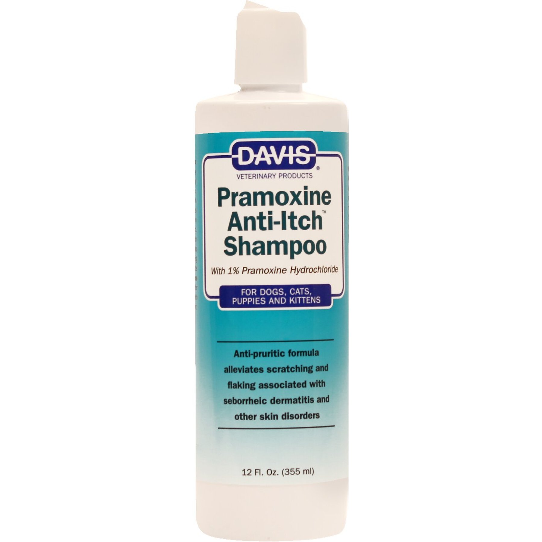 Davis Pramoxine Anti-Itch Dog & Cat Shampoo, 12-fl oz bottle