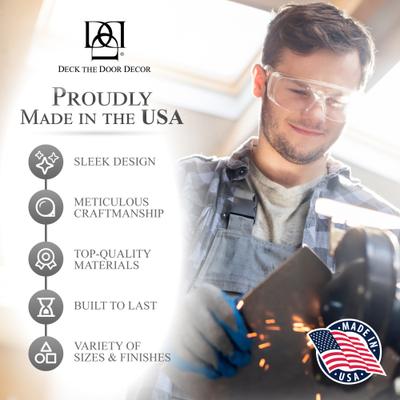 Show full view: Deck the Door Decor Dog Scratch Door Protection Plate, Satin Black, 22 x 6-in slide 7 of 13