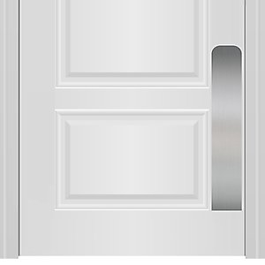 Deck the Door Decor Dog Scratch Door Protection Plate, Satin Nickel, 22 x 4-in