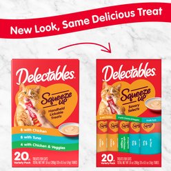 Delectables Squeeze Up Variety Pack Grain-Free Lickable Cat Treats, 0.5-oz tube, 20 count slide 2 of 9