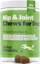 Deley Naturals Advanced Hip & Joint Chicken Flavor Dog Supplement, 17-oz Canister, 120 Count