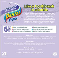 Dental Fresh Advanced Plaque & Tartar Dog & Cat Dental Water Additive, 17-fl oz bottle slide 2 of 6