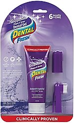 Dental Fresh Enzymatic Gel Finger Dog Toothbrush Kit, 2.5-fl oz 