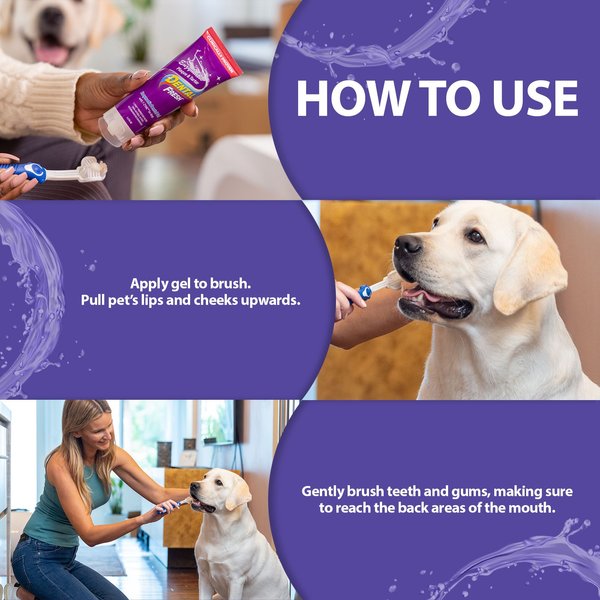 Dental Fresh Enzymatic Gel Finger Dog Toothbrush Kit, 2.5-fl oz