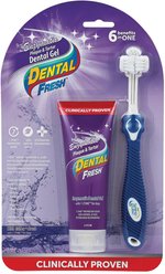 Dental Fresh Enzymatic Gel Triflex Dog Toothbrush Kit, 2.5-fl oz