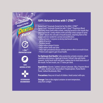 Show full view: Dental Fresh Enzymatic Gel Triflex Dog Toothbrush Kit, 2.5-fl oz slide 3 of 7