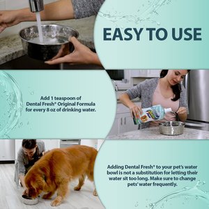 Dental Fresh Original Formula Dog & Cat Dental Water Additive, 32-fl oz bottle