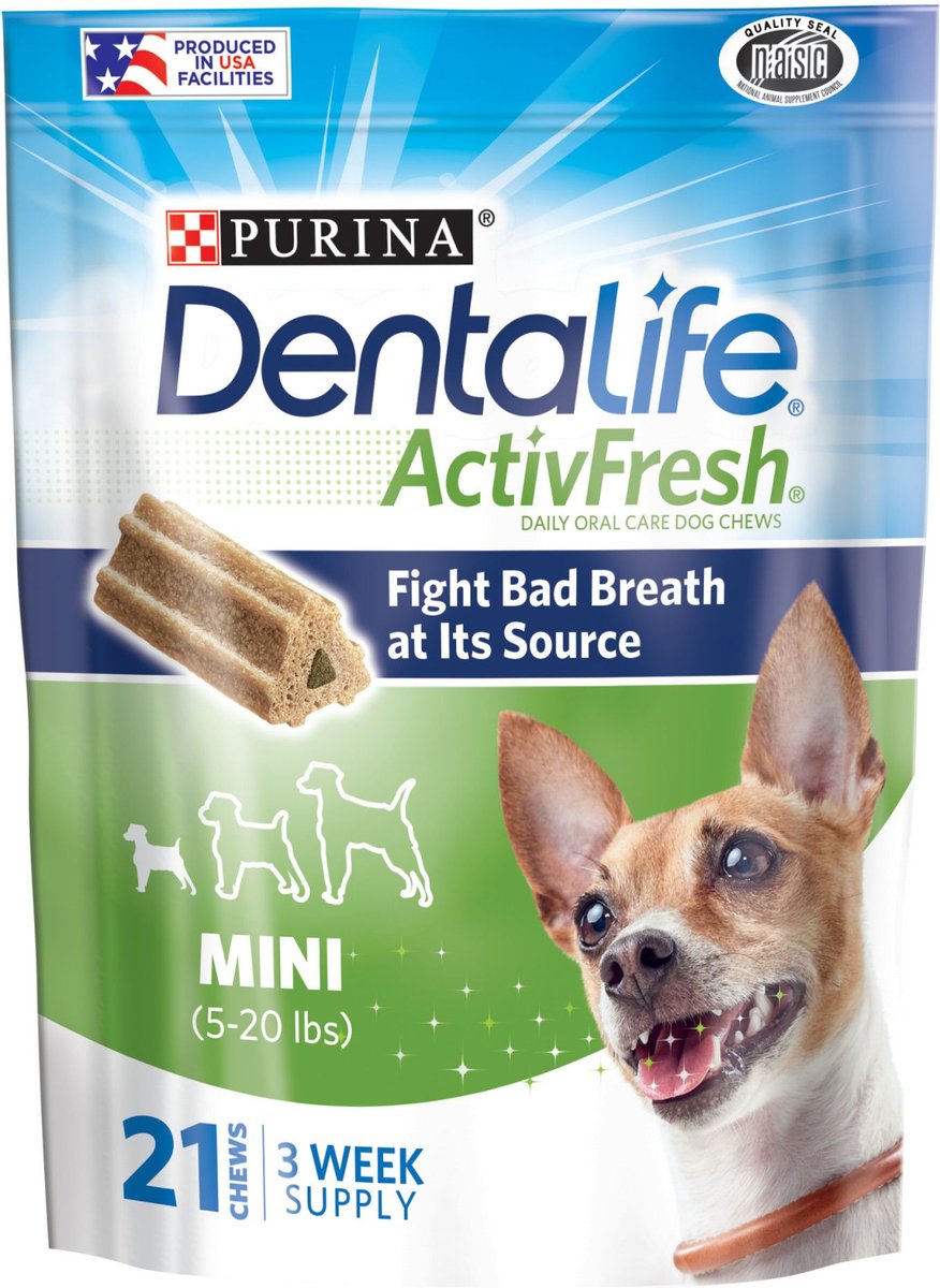 DentaLife ActivFresh Daily Oral Care Mini Dental Dog Treats