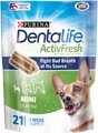 DentaLife ActivFresh Daily Oral Care Mini Dental Dog Treats, 21 count