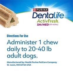 DentaLife ActivFresh Daily Oral Care Small/Medium Dental Dog Treats, 90 count slide 2 of 9