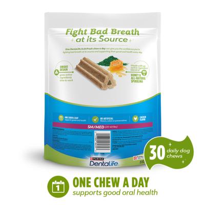 Show full view: DentaLife ActivFresh Daily Oral Care Small/Medium Dental Dog Treats, 90 count slide 3 of 12