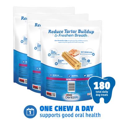 Show full view: DentaLife Daily Oral Care Chicken Flavor Small/Medium Adult Dental Dog Treats, 60 count bundle slide 4 of 9