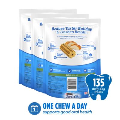 Show full view: DentaLife Daily Oral Care Chicken Flavor Mini Dental Dog Treats, 135 count slide 3 of 10