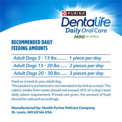 Show full view: DentaLife Daily Oral Care Chicken Flavor Mini Dental Dog Treats, 24 count slide 10 of 12