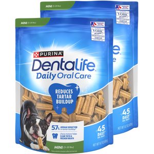 DentaLife Daily Oral Care Chicken Flavor Mini Dental Dog Treats, 90 count