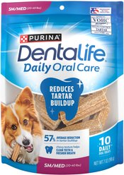 DentaLife Daily Oral Care Chicken Flavor Small/Medium Dental Dog Treats, 10 count