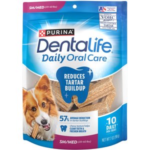 DentaLife Daily Oral Care Chicken Flavor Small/Medium Dental Dog Treats, 10 count