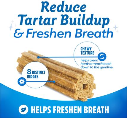 Show full view: DentaLife Daily Oral Care Chicken Flavor Small/Medium Adult Dental Dog Treats, 94 count pouch slide 5 of 11