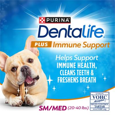 Show full view: DentaLife Plus Immune Support Chicken, Apple & Blueberry Flavor Small/Medium Dental Dog Treats, 19 count (original) slide 4 of 12