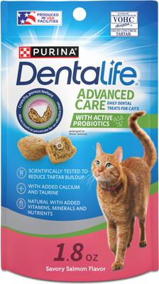 Show full view: DentaLife Savory Salmon Flavor Dental Cat Treats, 1.8-oz bag slide 1 of 12