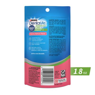 Show full view: DentaLife Savory Salmon Flavor Dental Cat Treats, 1.8-oz bag slide 3 of 12