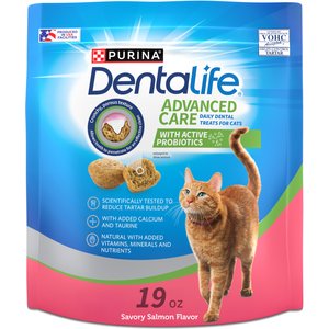DentaLife Savory Salmon Flavor Dental Cat Treats, 19-oz bag