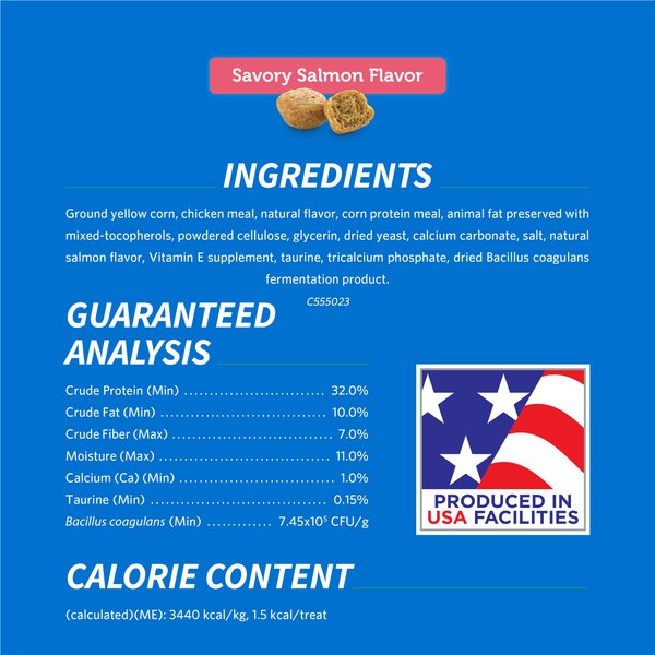 Show full view: DentaLife Savory Salmon Flavor Dental Cat Treats, 19-oz bag slide 6 of 12