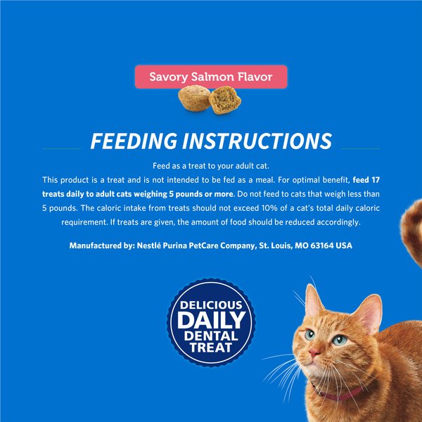 Show full view: DentaLife Savory Salmon Flavor Dental Cat Treats, 19-oz bag slide 9 of 12