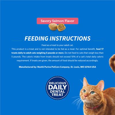 Show full view: DentaLife Savory Salmon Flavor Dental Cat Treats, 19-oz bag slide 9 of 12