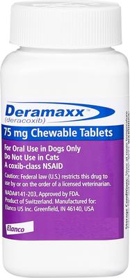 DERAMAXX (deracoxib) Chewable Tablets for Dogs, 75-mg Easy