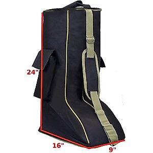 Derby Originals 600D Nylon Padded Tall English Riding Boot Carry Bag, Hunter Green