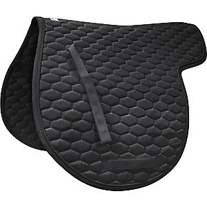 Derby Originals All-Purpose Quilted Contour English Saddle Pad, Black
