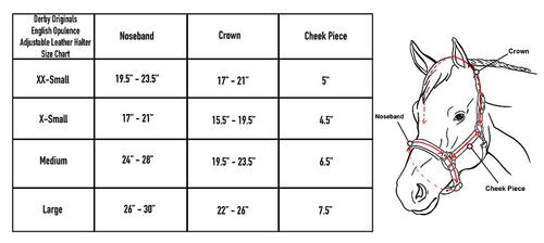 Show full view: Derby Originals Coventry Triple Stitch Adjustable Leather Horse Halter, Dark Brown, Cob slide 3 of 3