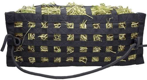 Show full view: Derby Originals Drawstring Scratchless No Hardware Top Load Horse Hay Bag, Purple/Charcoal Trim slide 3 of 4