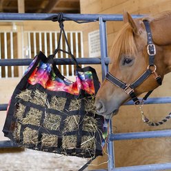 Derby Originals Drawstring Scratchless No Hardware Top Load Horse Hay Bag, Red/Black Trim slide 2 of 4