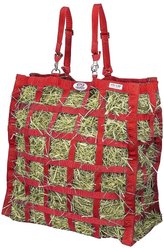 Derby Originals Easy-Feed Patented Four-Sided Slow Feed Horse Hay Bag, Red