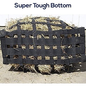 Derby Originals Easy-Feed Patented Four-Sided Slow Feed Horse Hay Bag, Red