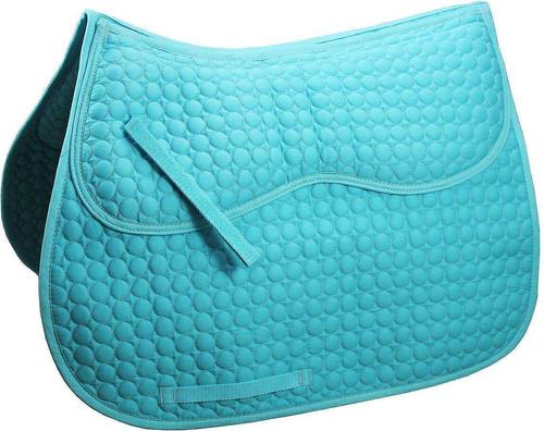 Show full view: Derby Originals Extra Comfort All-Purpose English Saddle Pad, Aqua Blue slide 1 of 2