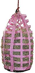 Derby Originals Go Around Slow Feed Horse Hay Bag, Pink