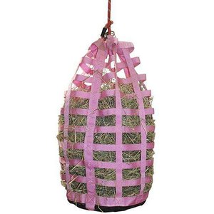 Derby Originals Go Around Slow Feed Horse Hay Bag, Pink
