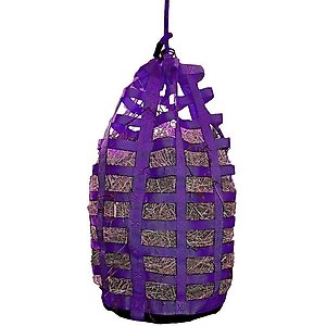 Derby Originals Go Around Slow Feed Horse Hay Bag, Purple