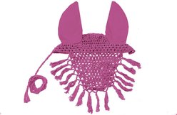 Derby Originals Horse Fly Veil & Ear Net, Full Horse, Pink