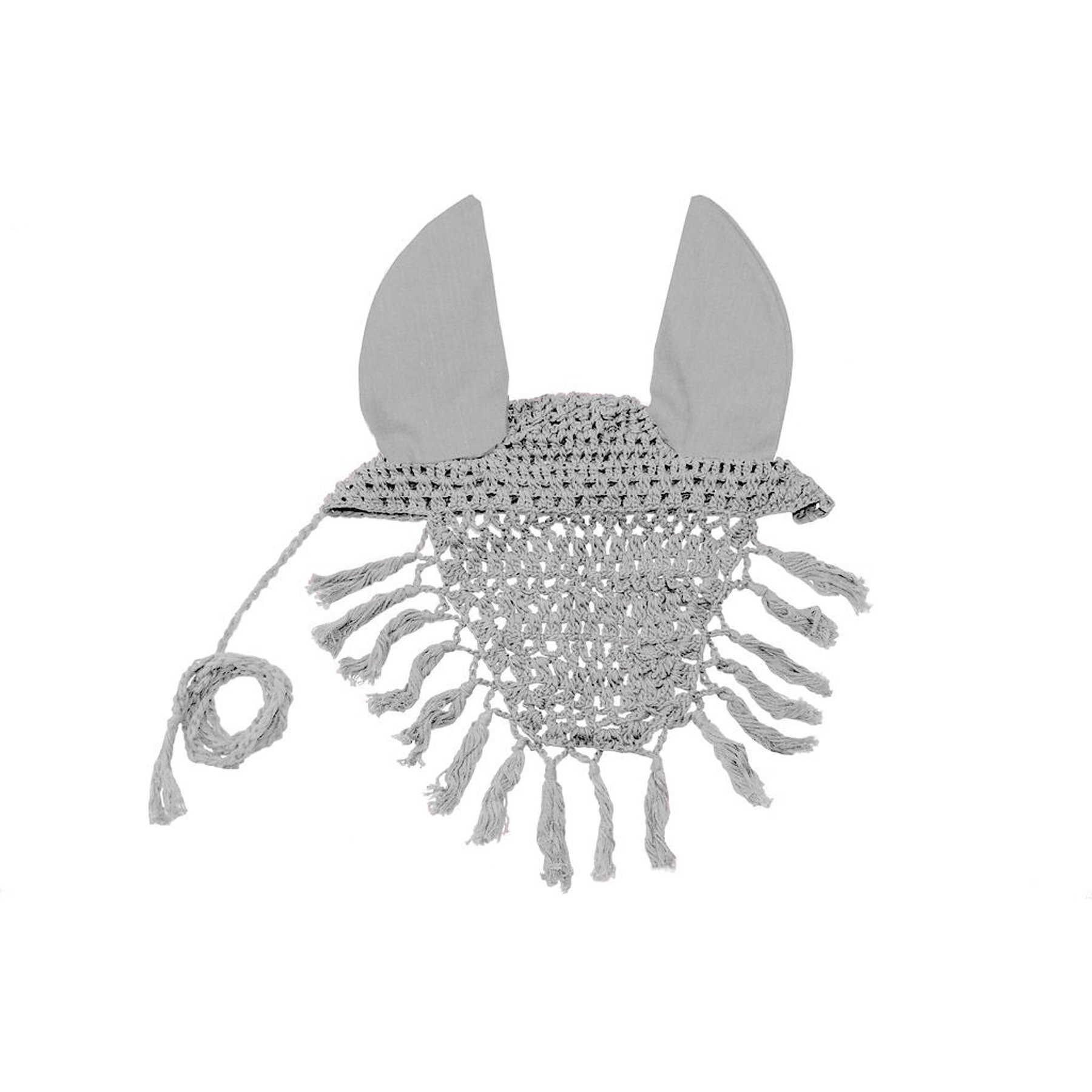 Derby Originals Horse Fly Veil & Ear Net, Full Horse, White