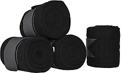 Derby Originals Horse Polo Wrap, 4 count, Black