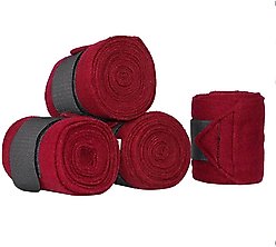 Derby Originals Horse Polo Wrap, 4 count, Red