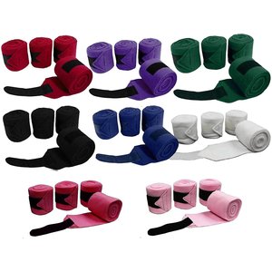 Derby Originals Horse Polo Wrap, 4 count, Red