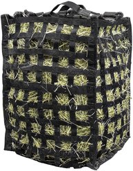 Derby Originals Natural Grazer Patented Four-Sided Slow Feed Horse Hay Bag, Black